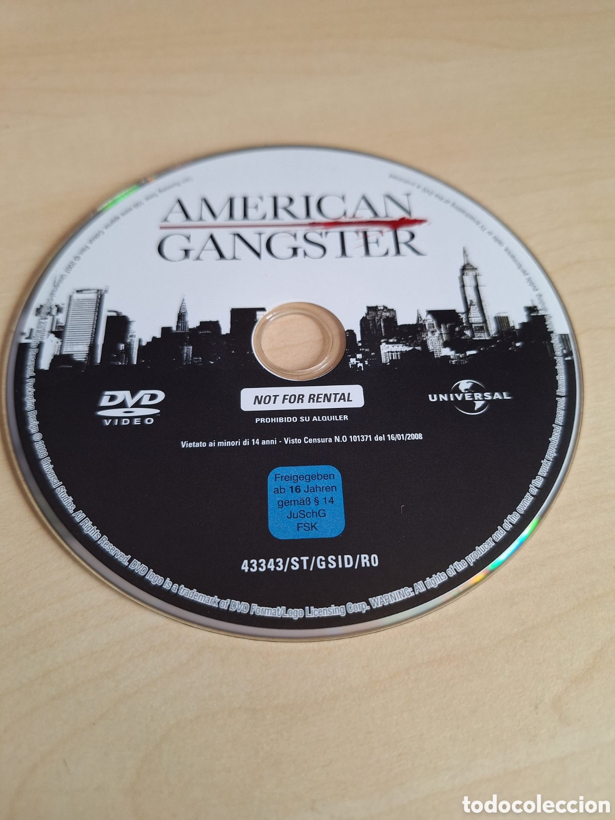 Cine: SD1225 american gangster SOLO DISCO DVD