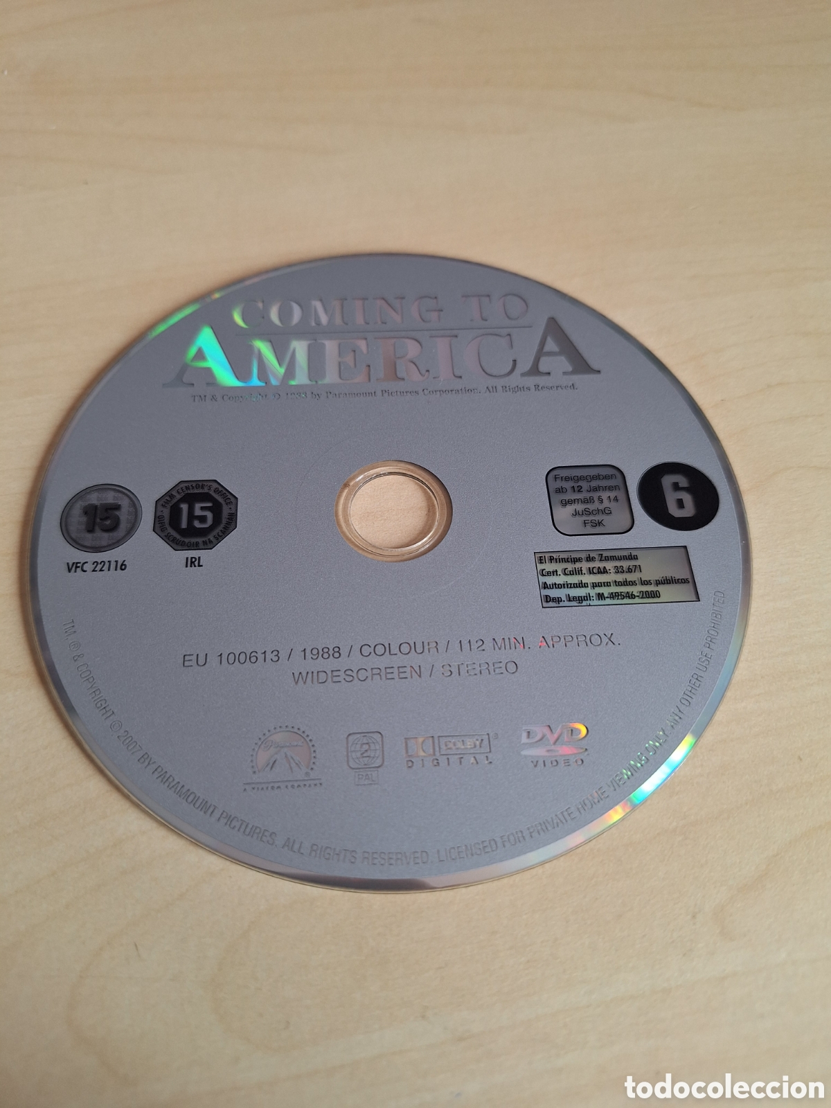 Cine: SD1227 el principe de zamunda SOLO DISCO DVD