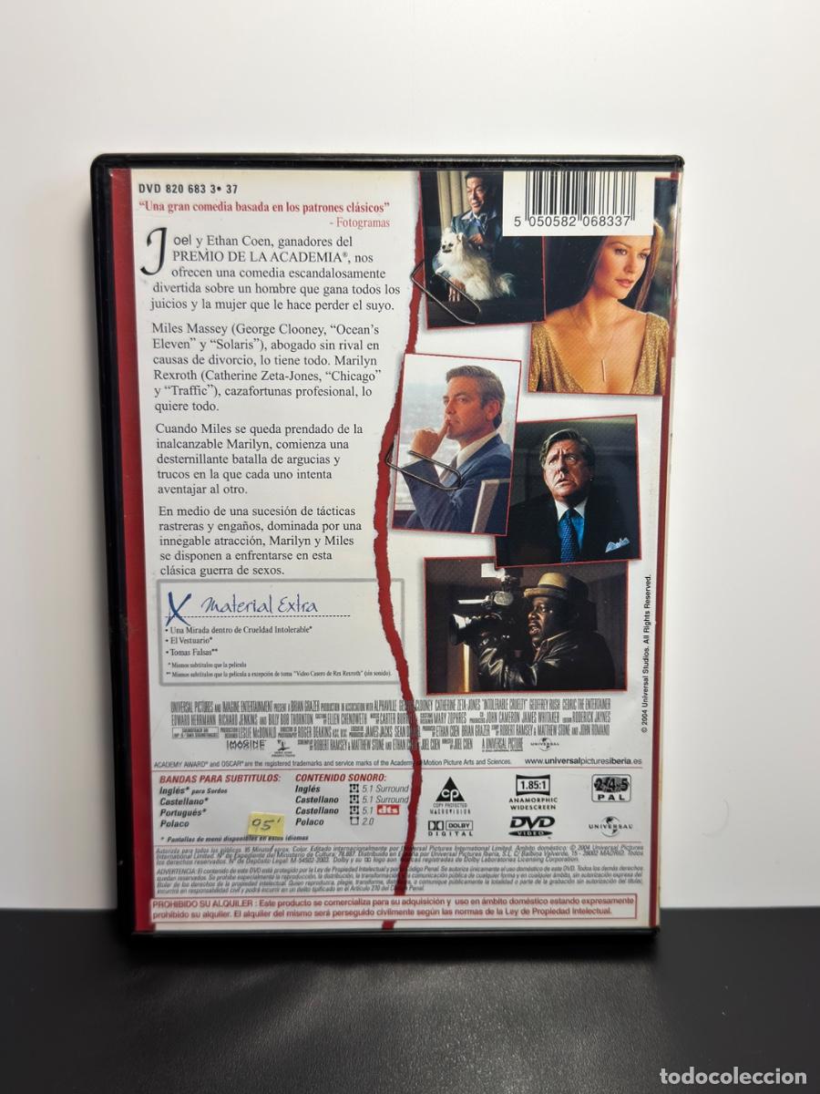 Cine: Crueldad Intolerable (DVD) - Foto 2