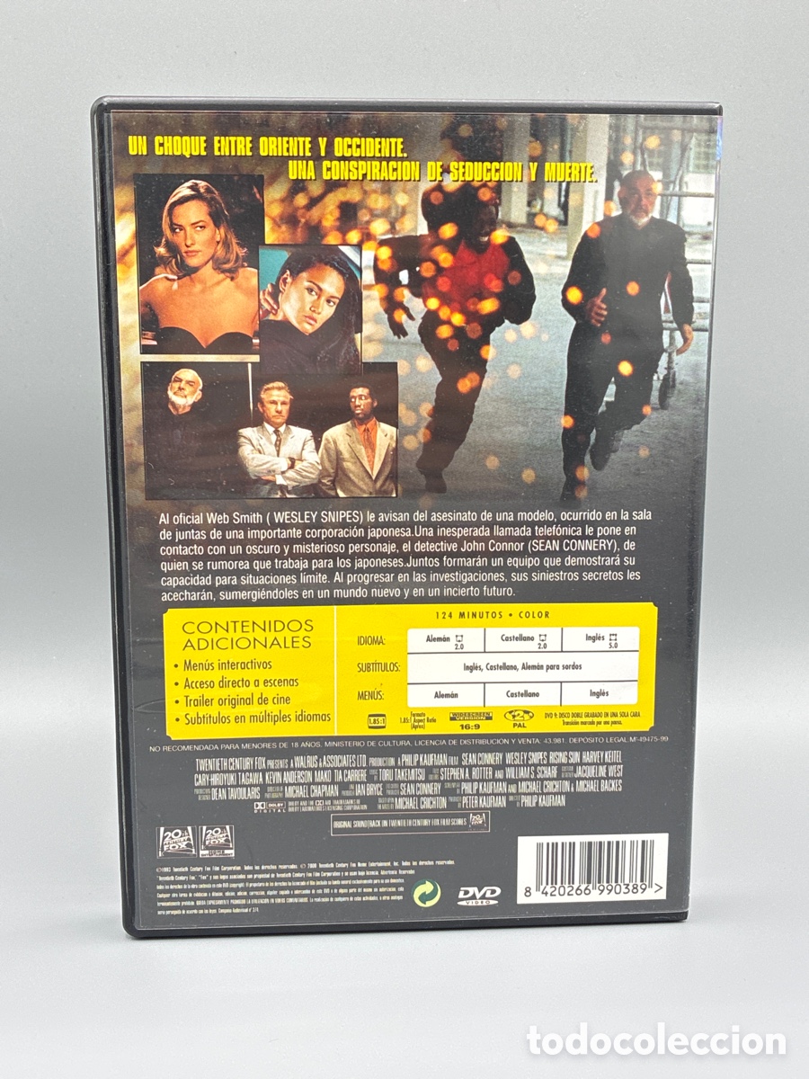 Cine: Sol naciente (Rising Sun) DVD - Foto 2