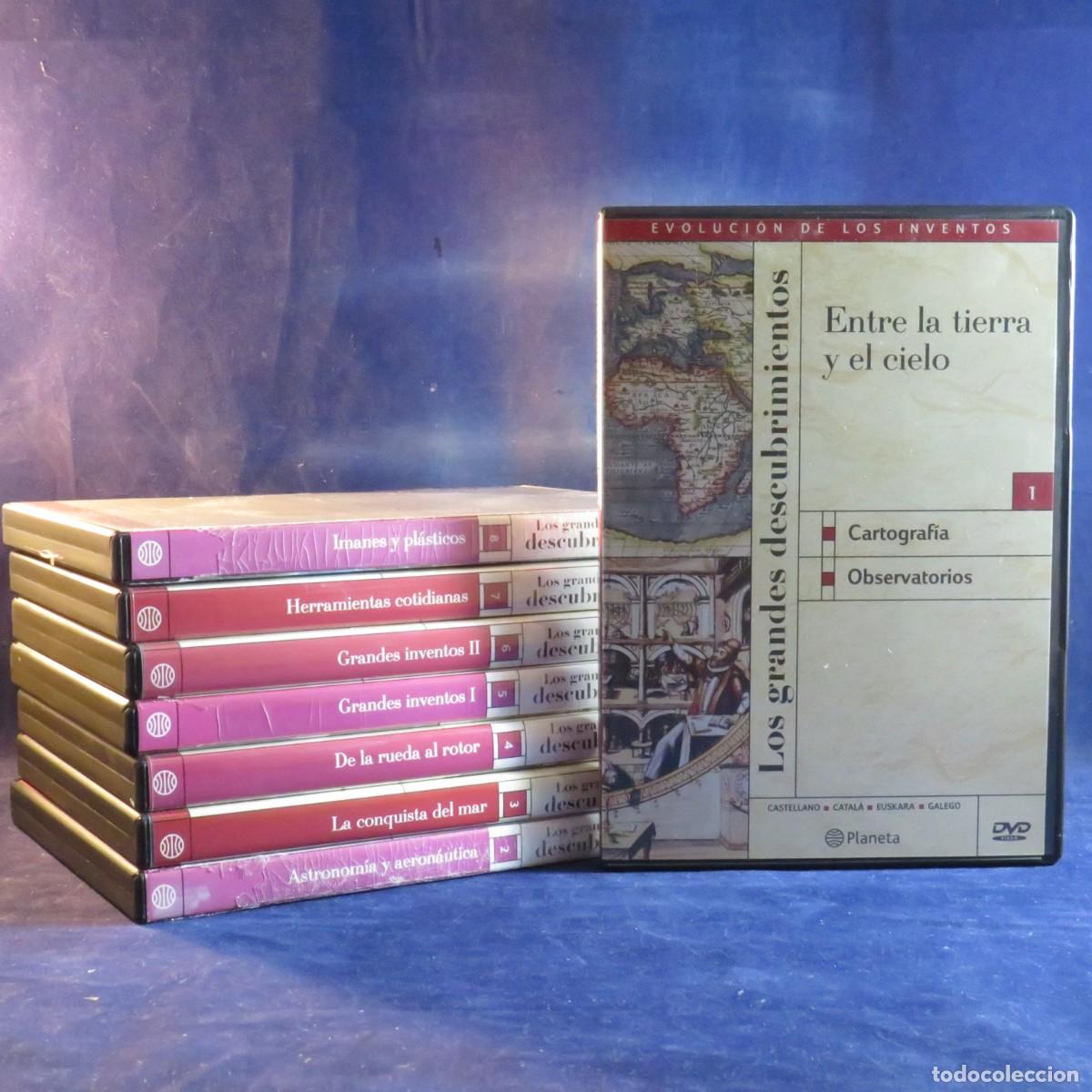 Cine: EVOLUCI&Oacute;N DE LOS INVENTOS - DOCUMENTAL LOS GRANDES DESCUBRIMIENTOS - 8 DVD