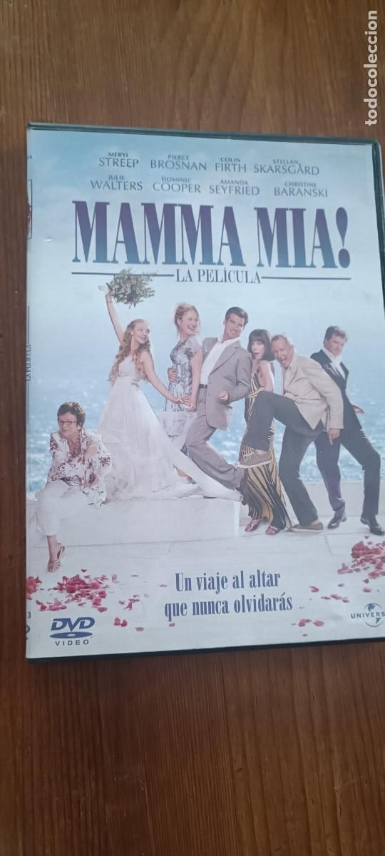 Cine: Pel&iacute;cula de cine en DVD Mamma Mia con Meryl Streep, Pierce Brosnan, Colin Firth, Julie Walters