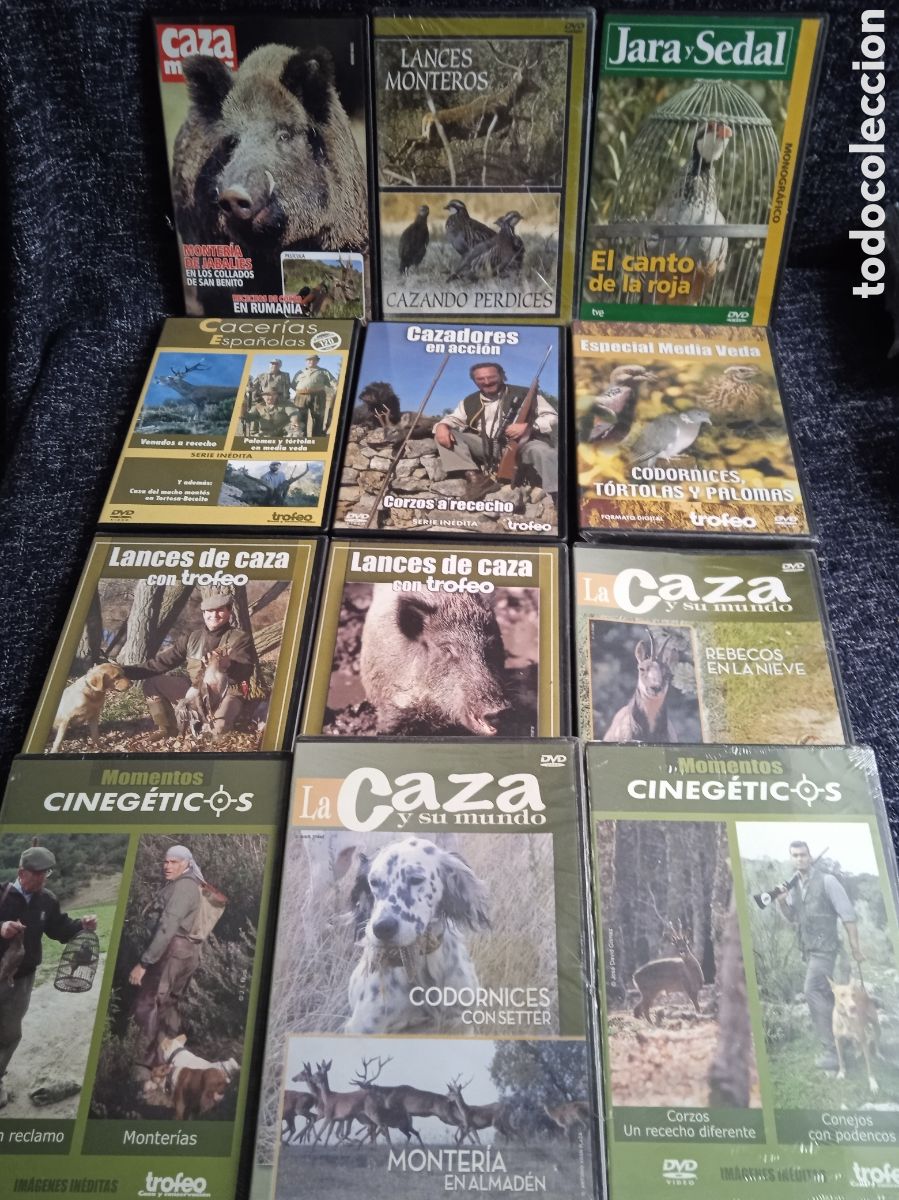 Cine: DVD -DVDS DE CAZA -LOTE DE 12 EJEMPLARES -LA MAYORIA PRECINTADOS