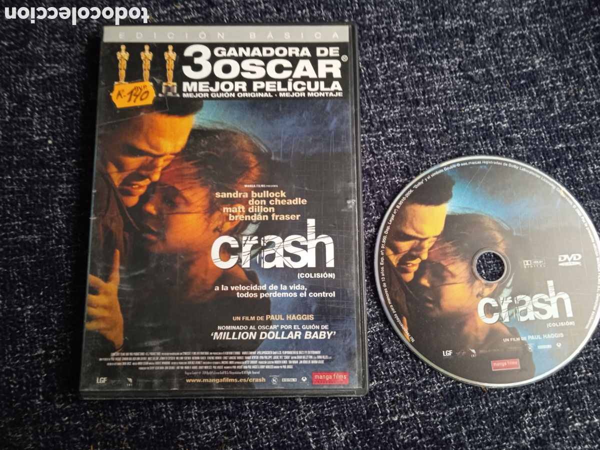 Cine: DVD - Crash. (Colisi&oacute;n) / Sandra Bullock , Don Cheadle
