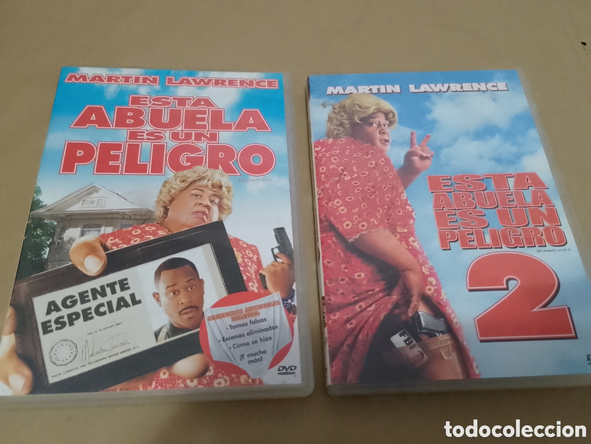 Cinema: Dvd. Esta abuela es un peligro 1 y 2. Con Martin Lawrence.