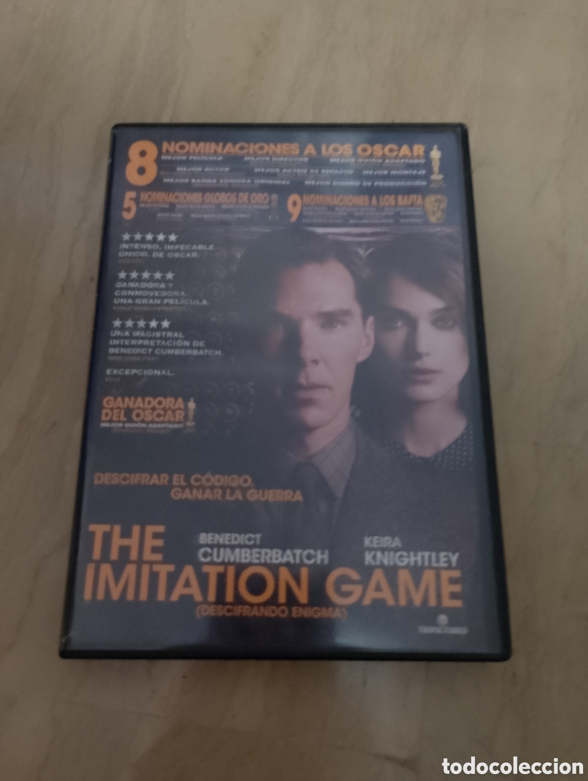 Cine: Dvd. The Imitation Game. Descifrando enigmas. Descatalogad&iacute;simo. Con Benedict Cumberbatch y Keira Kn