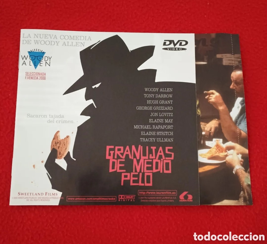 Cine: Folleto libreto - granujas de medio pelo Woody allen