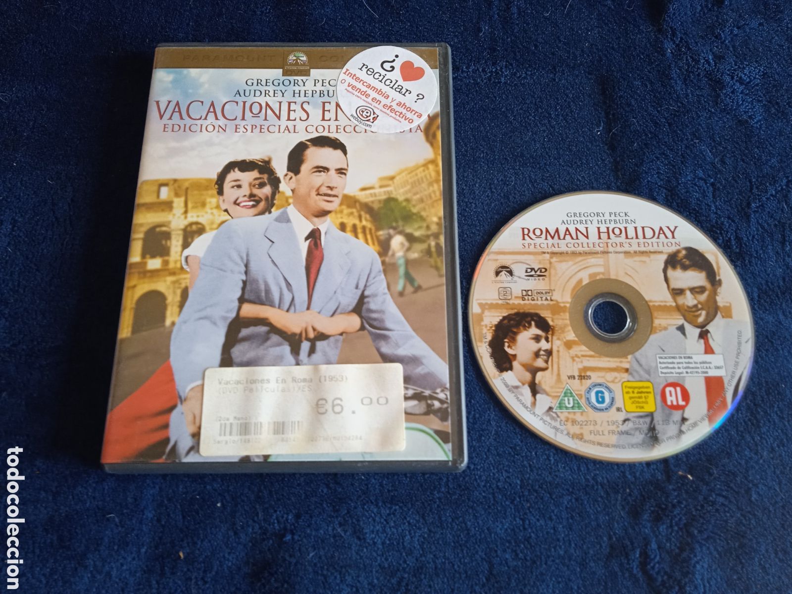 Cin&eacute;ma: DVD - VACACIONES EN ROMA.