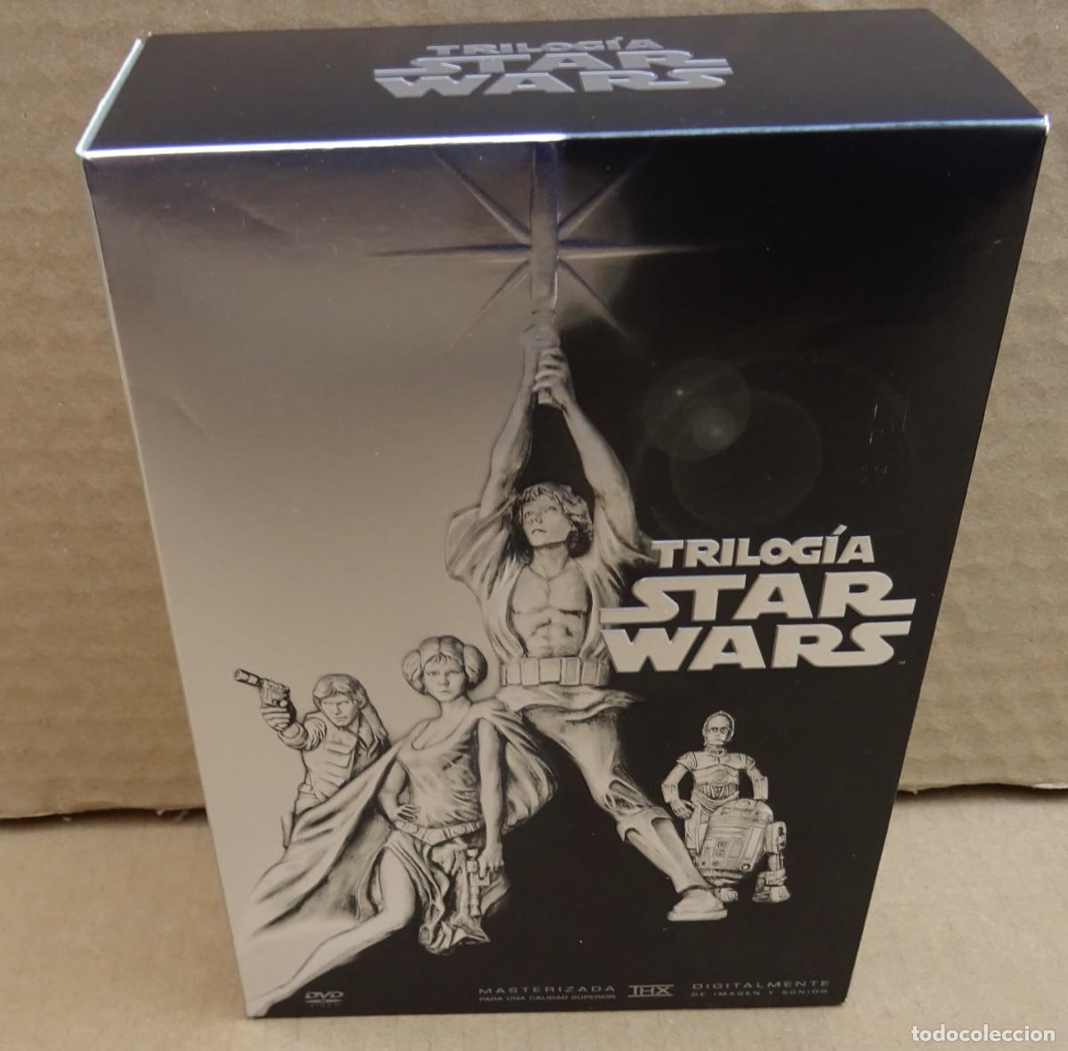 Cine: TRIOLOGIA STAR WARS Episodios IV V VI + Extras estuche de 4 DVD