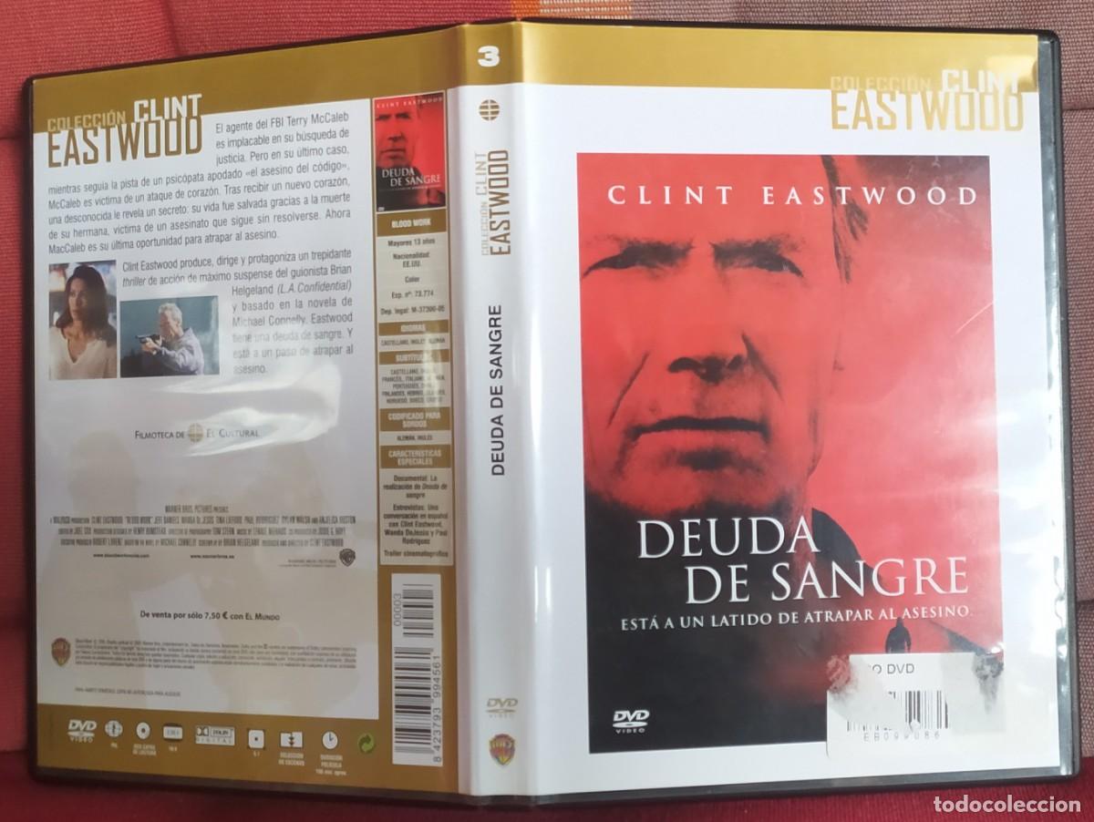 Cine: dvd Clint Eastwood deuda de sangre. Colecci&oacute;n Clint Eastwood 3