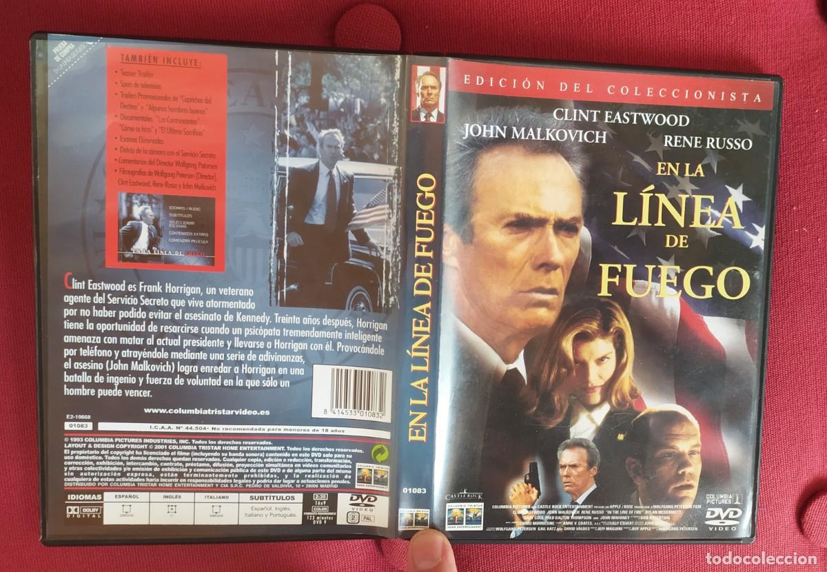 Cine: dvd Clint Eastwood En la l&iacute;nea de fuego