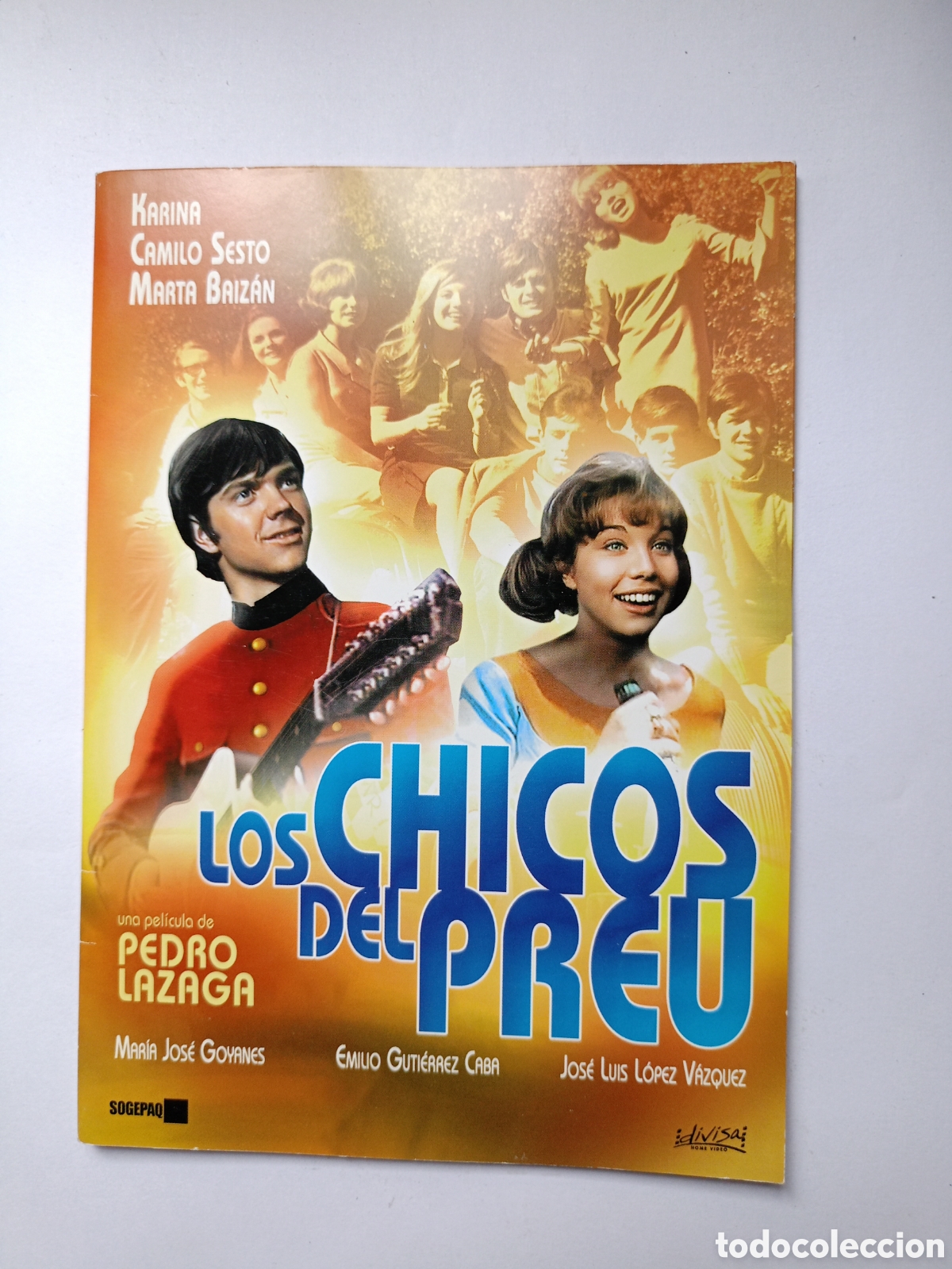 Cinema: LOS CHICOS DEL PREU,. PEDRO LAZAGA CON KARINA, CAMILO SESTO, MARTA BAZAN