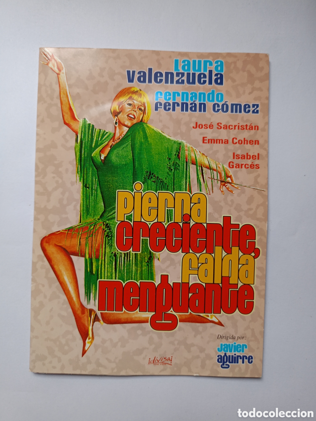 Cinema: PIERNA CRECIENTE, FALDA MENGUANTE. DVD DE LA PELICULA DE JAVIER AGUIRRE. CON LAURA VALENZUELA Y FERN