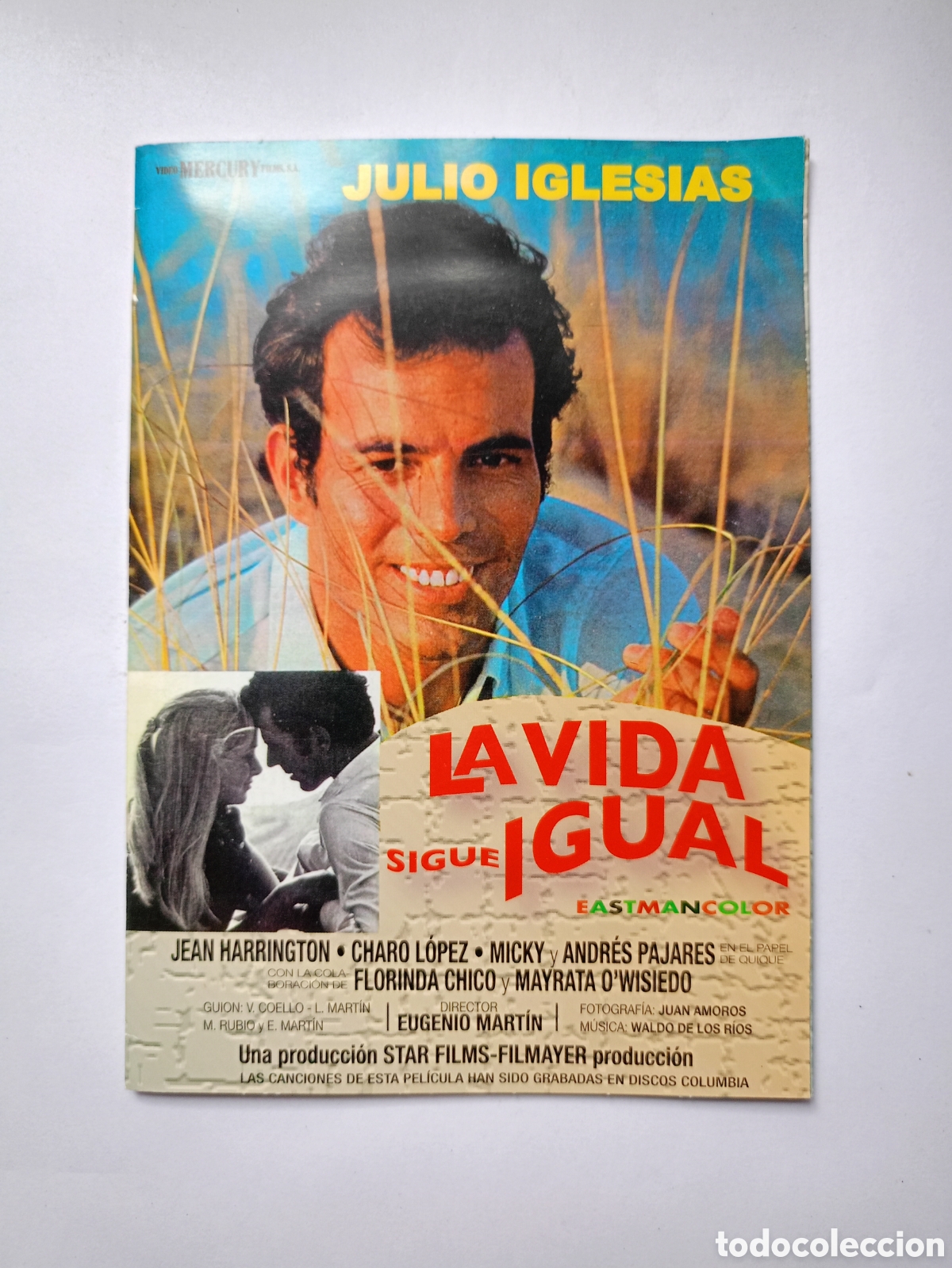 Cine: DVD PEL&Iacute;CULA MUSICAL LA VIDA SIGUE IGUAL JULIO IGLESIAS CANTANTE REAL MADRID &Iacute;DOLO CHARO L&Oacute;PEZ MICKY