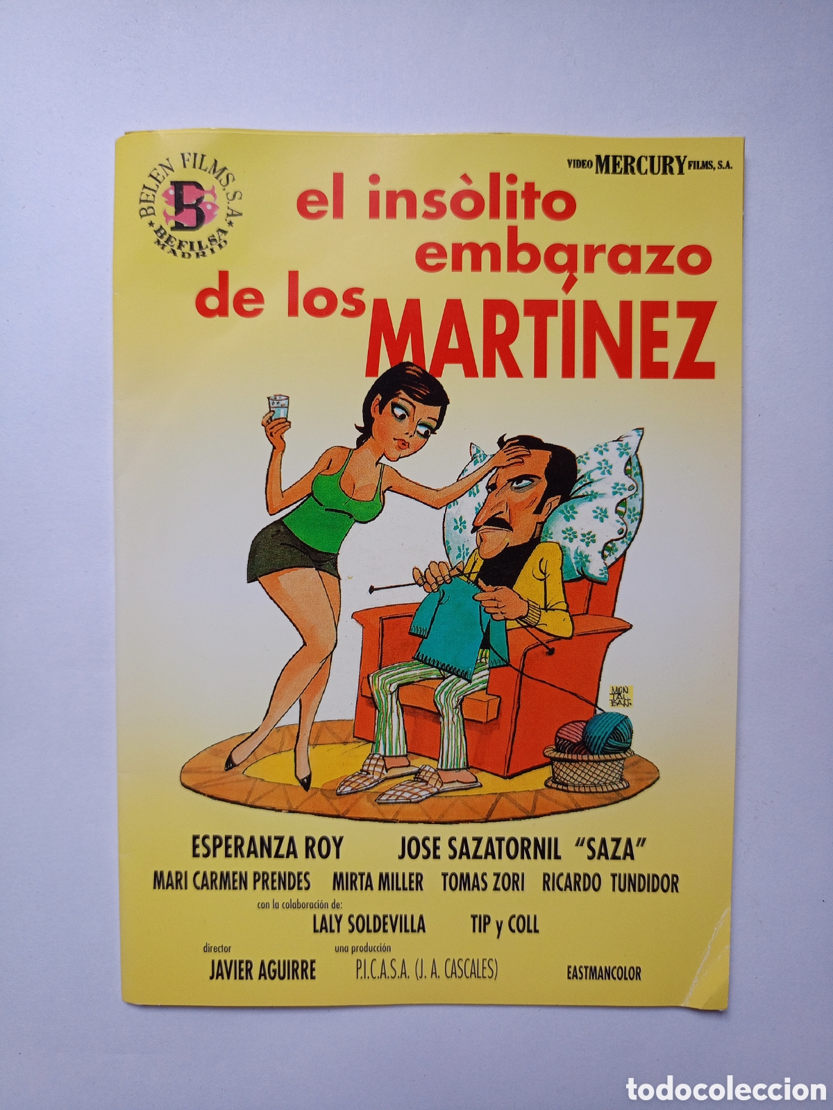 Cine: EL INS&Oacute;LITO EMBARAZO DE LOS MART&Iacute;NEZ - DIR: JAVIER AGUIRRE - ESPERANZA ROY, JOS&Eacute; SAZARTONIL SAZA...