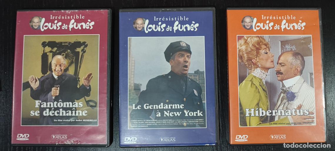 Cine: LOTE DE 3 PELICULAS EN DVD, IRRESISTIBLE LOUIS DE FUNES, V.O. FRANCES