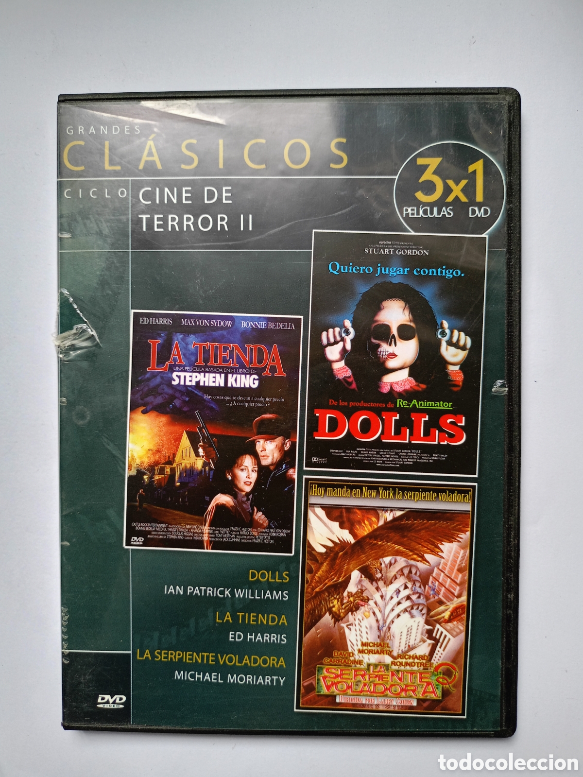 Cin&eacute;ma: CICLO CINE DE TERROR II. GRANDES CLASICOS. DVD CON 3 PELICULAS: DOLLS. LA TIENDA. LA SERPIENTE VOLAD