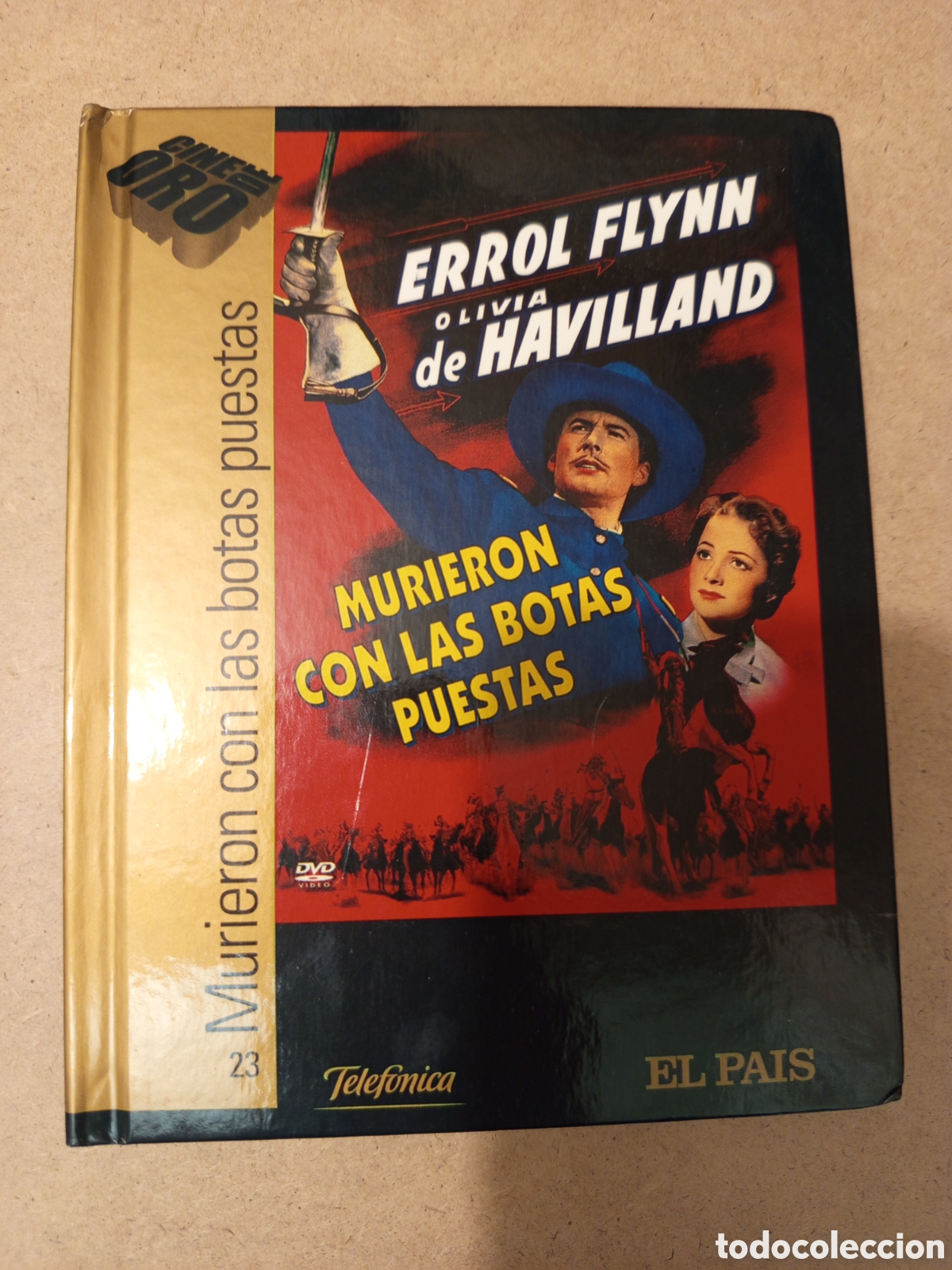 Cine: MURIERON CON LAS BOTAS PUESTAS (DIRECTOR: RAOUL WALSH) LIBRO DVD