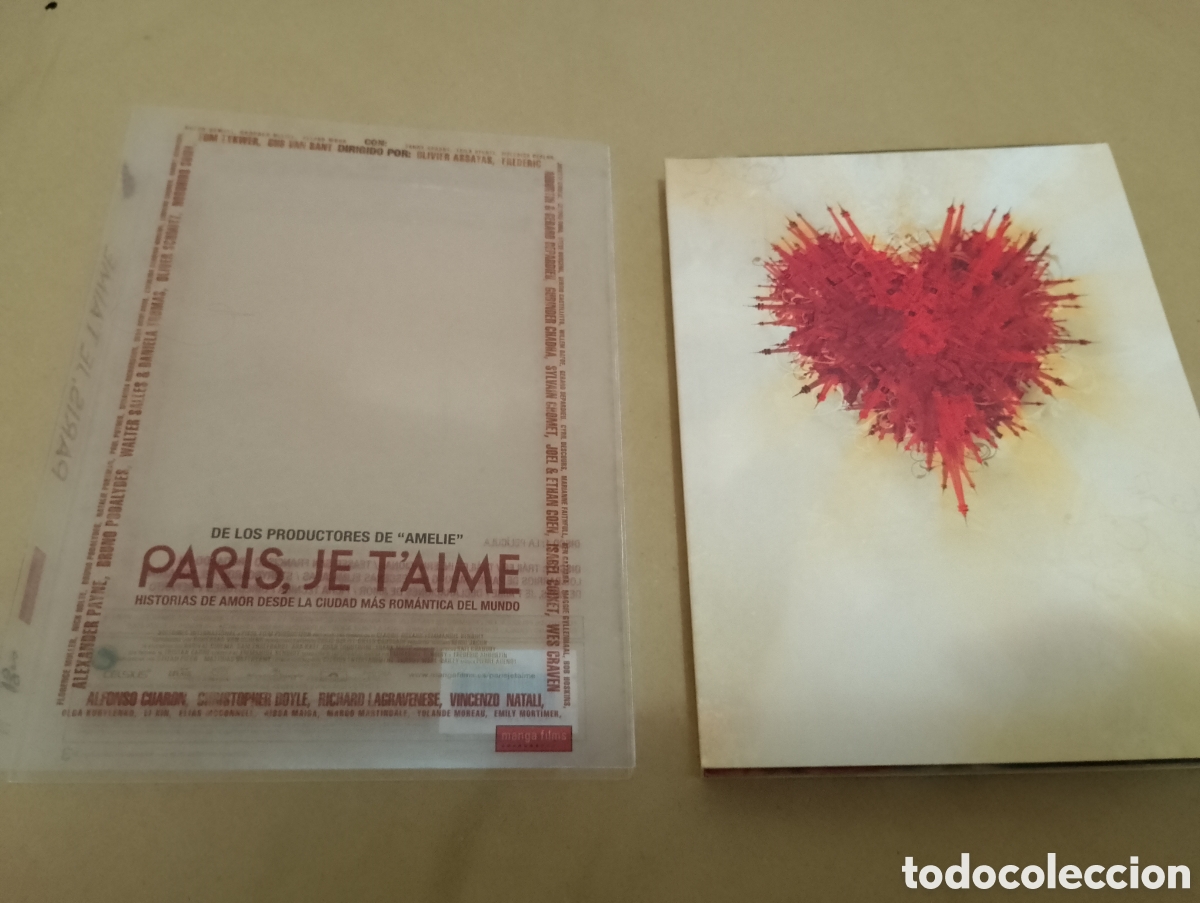 Cinema: Dvd. Paris, je t&rsquo;aime. Edci&oacute;n Especial- Ojo, solo dvd de la pel&iacute;cula.