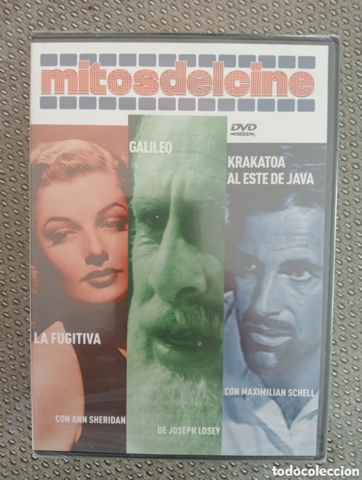 Cine: La fugitiva . Galileo. Krakatos, al este de Java. Mitos del cine. DVD. Nuevo. Precintado.