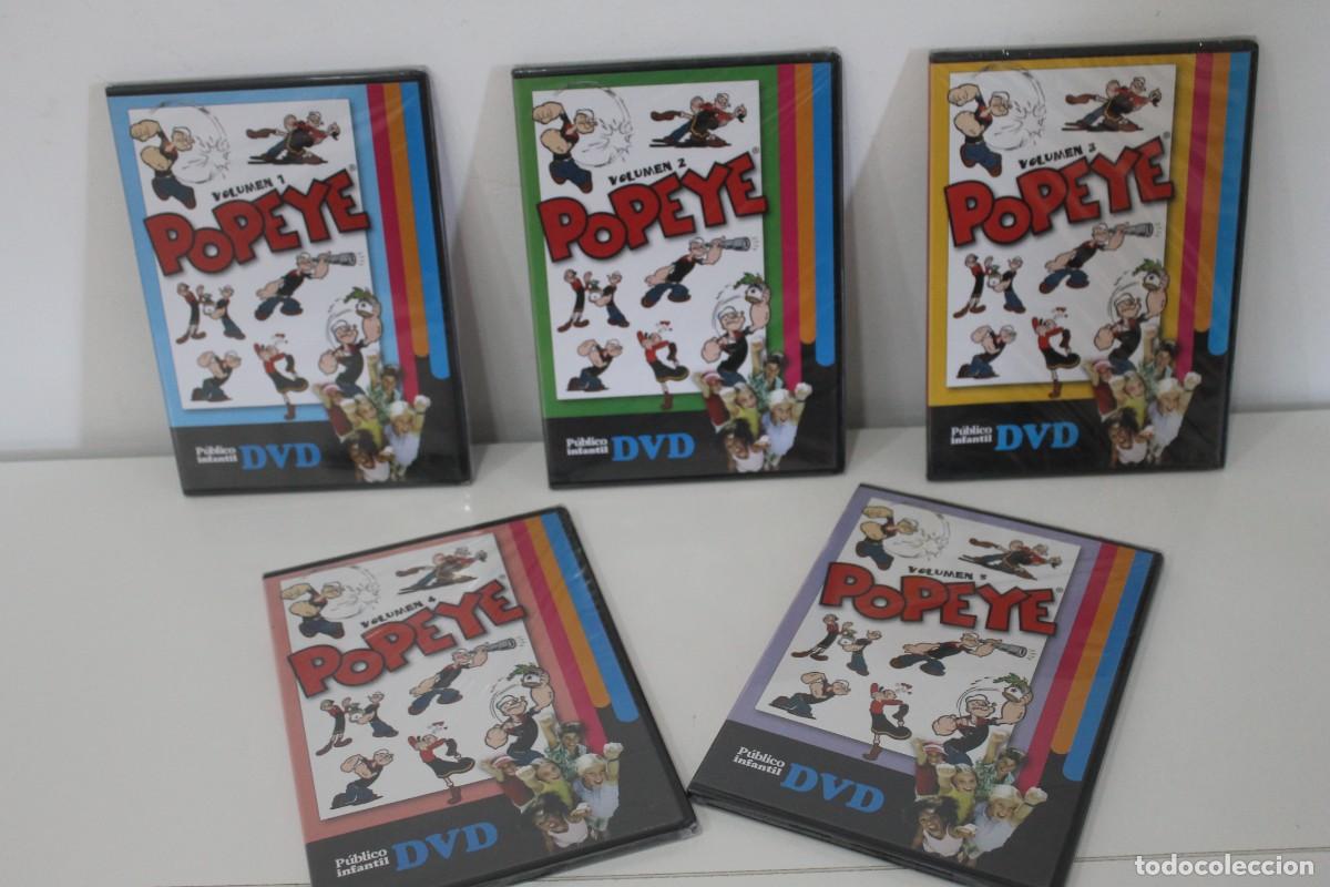 Cine: 5 DVD POPEYE 5 VOLUMENES DEL EPISODIO 1 AL 10 PRECINTADO