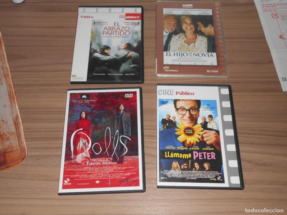 Cine: LLAMAME PETER - EL HIJO DE LA NOVIA - EL ABRAZO PARTIDO - DOLLS 4 DVD Takeshi Kitano