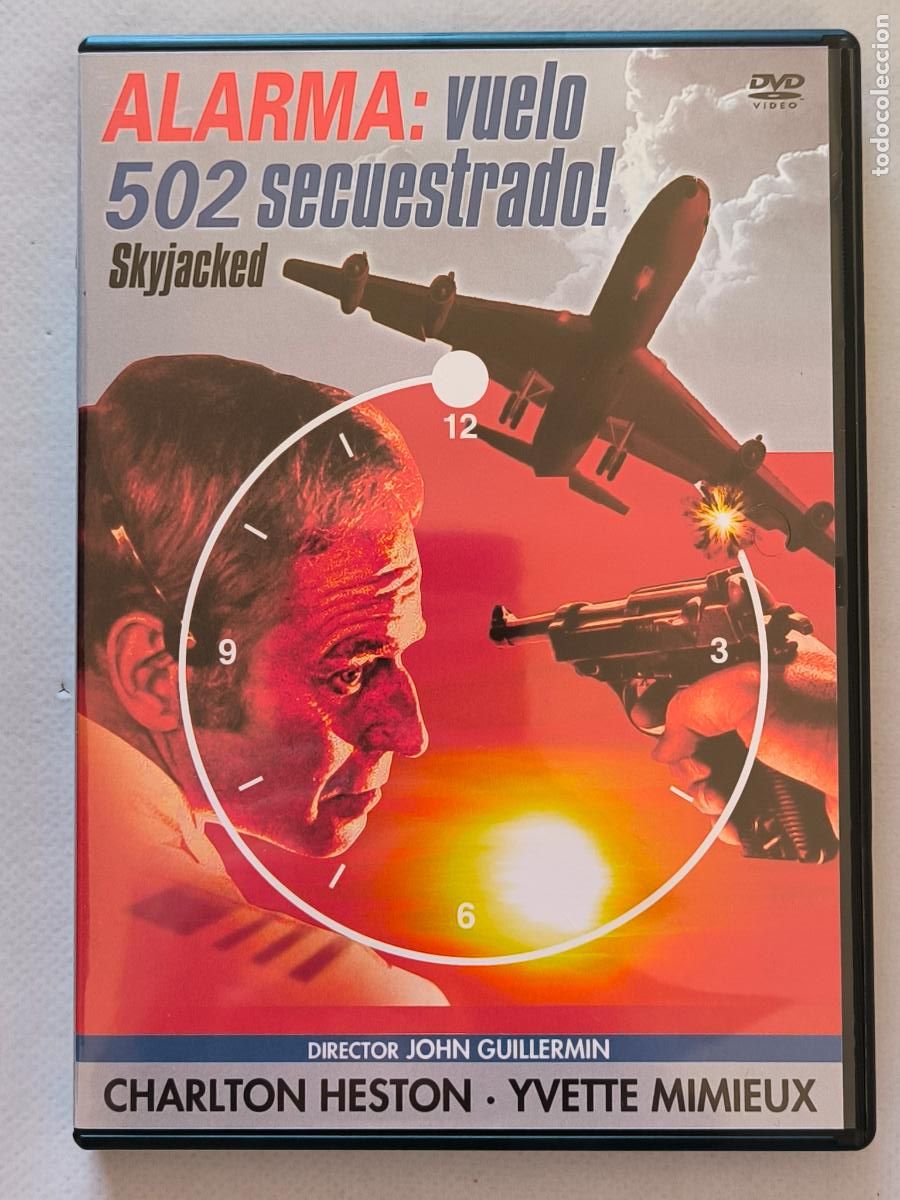 Cine: DVD ALARMA: VUELO 502 SECUESTRADO! (SKYJACKED) - CHARLTON HESTON (5F4)