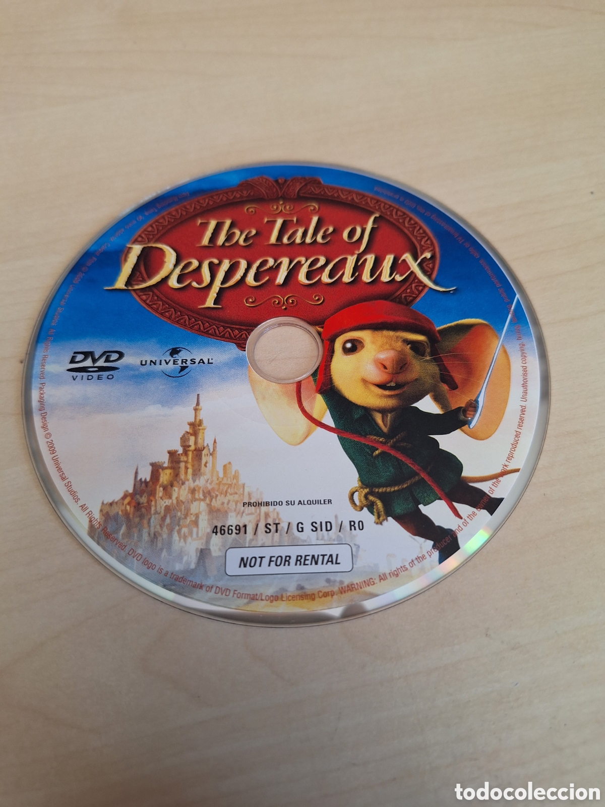 Cine: SD1685 el valiente despereaux DVD SOLO DISCO