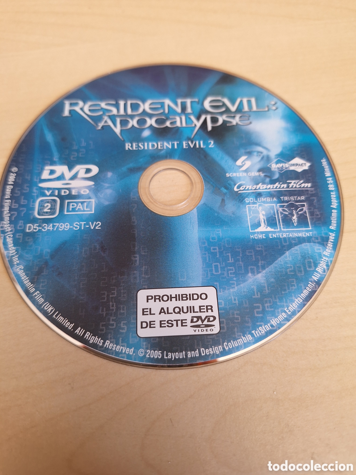 Cine: SD1693 resident evil apocalypse DVD SOLO DISCO