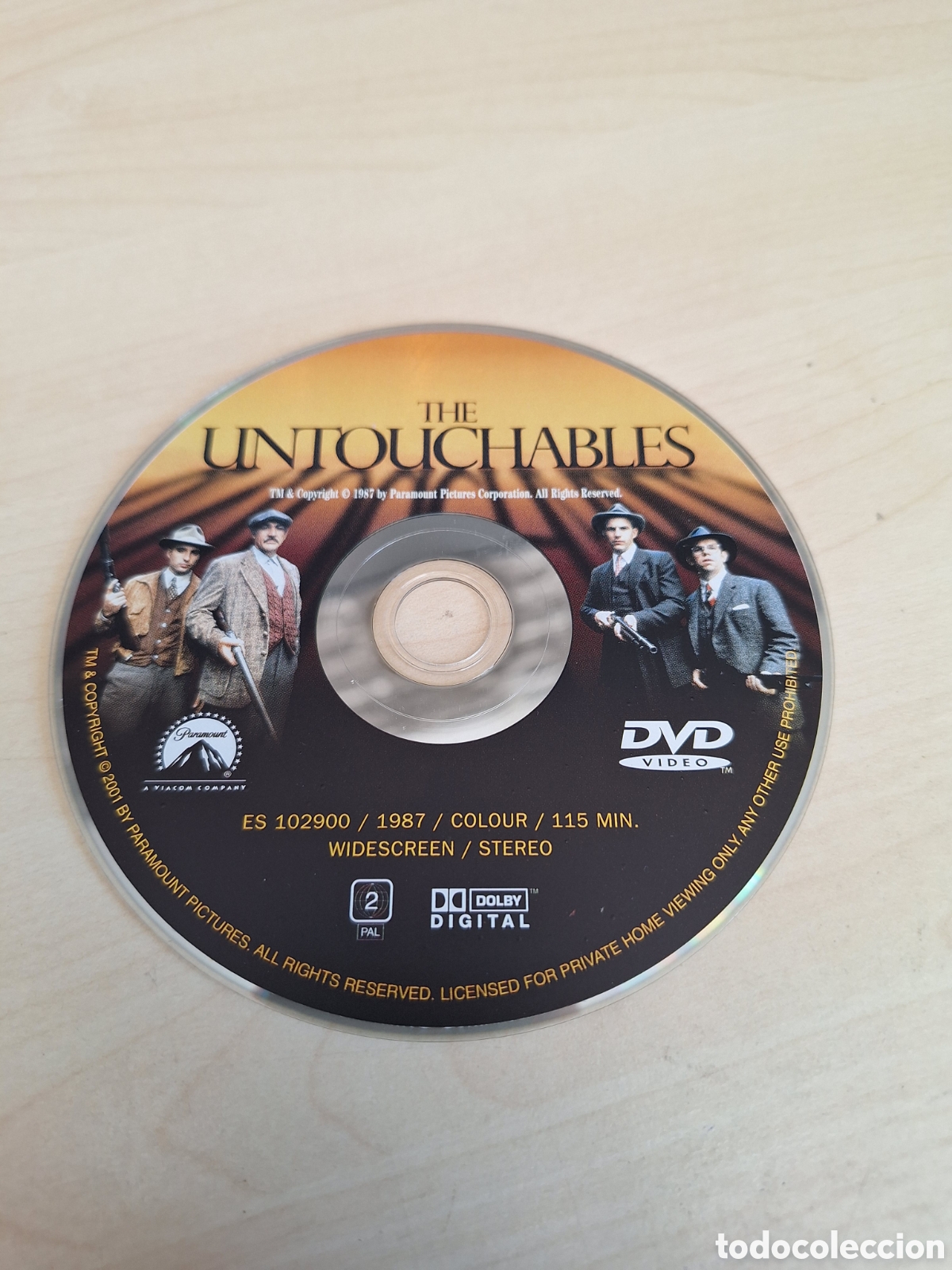 Cine: SD1717 los intocables DVD SOLO DISCO