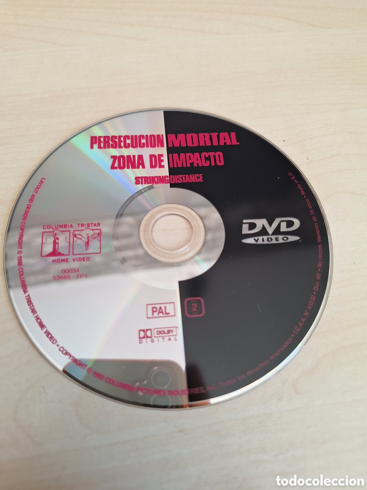 Cine: SD1724 persecuci&oacute;n mortal DVD SOLO DISCO