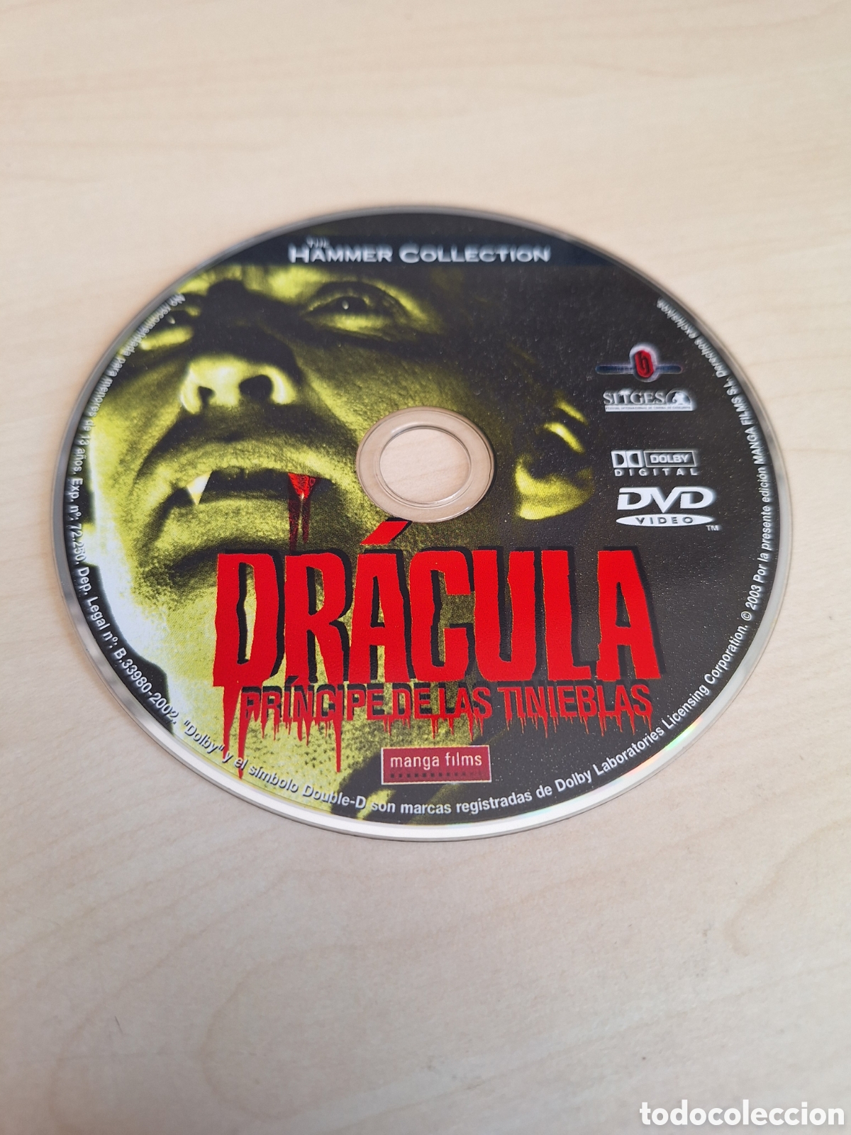Cine: SD1733 dracula principe de las tinieblas DVD SOLO DISCO