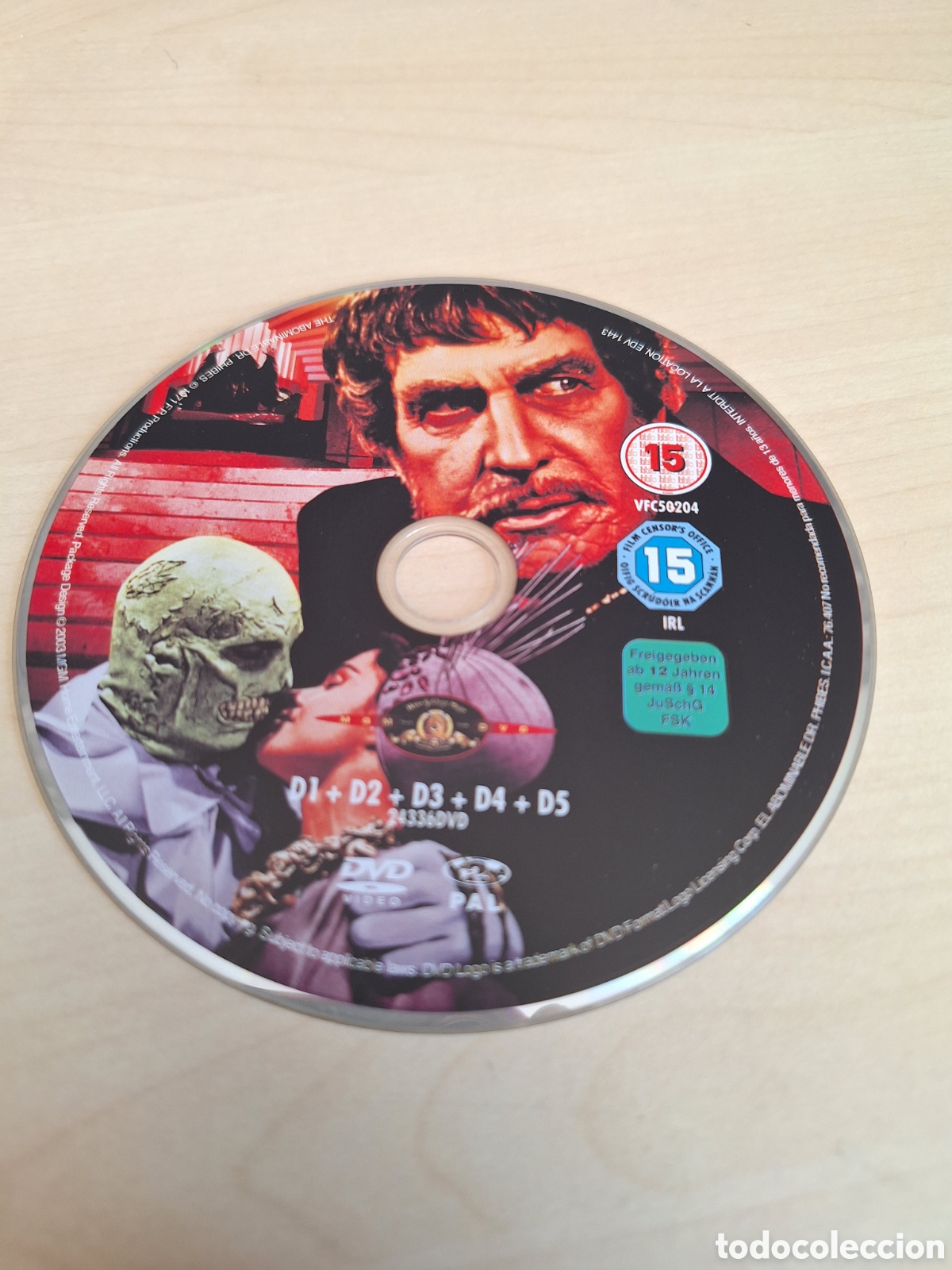 Cine: SD1734 el abominable de. Phibes DVD SOLO DISCO