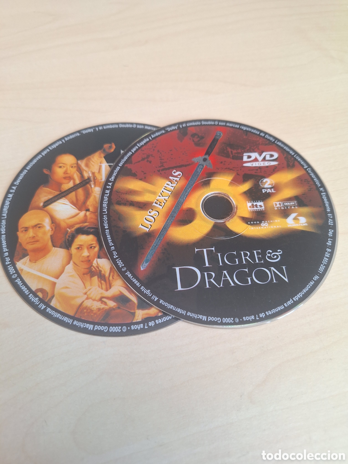 Cine: SD1757 tigre y dragon DVD SOLO DISCO