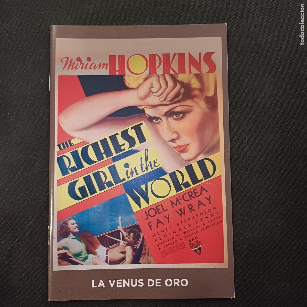 Cine: LIBRETO PARA DVD/LA VENUS DE ORO.