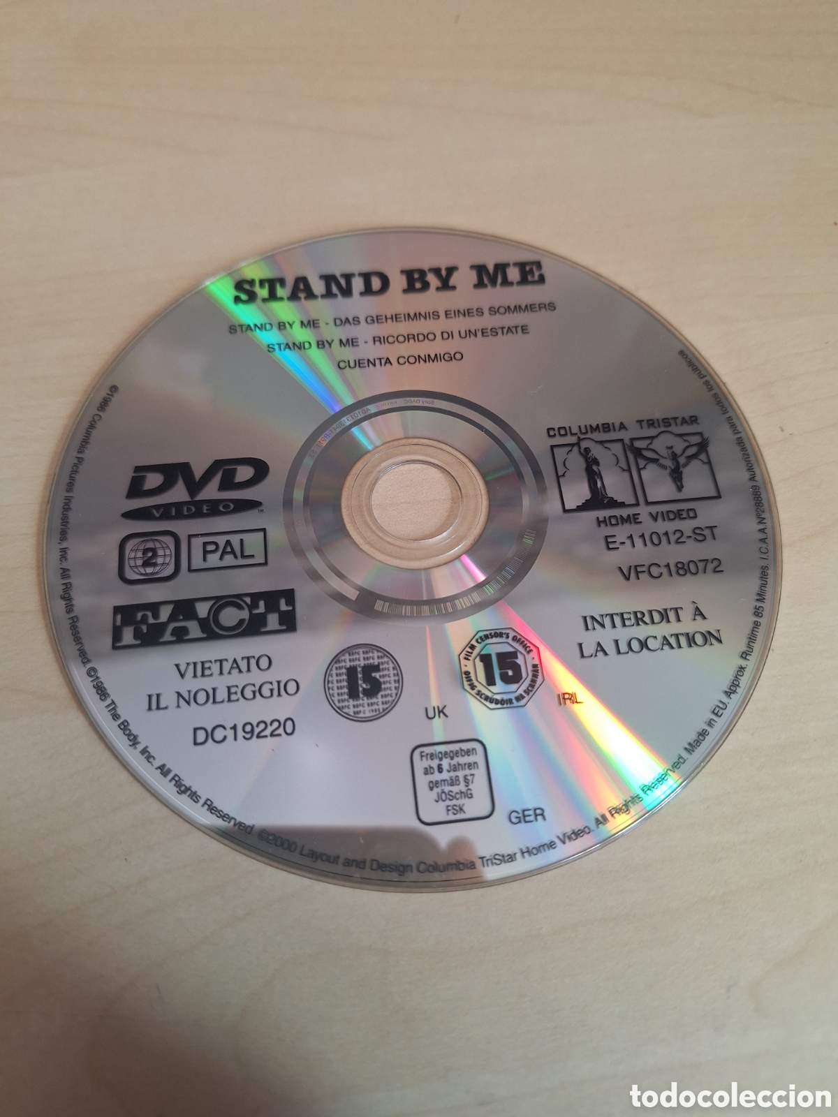 Cine: SD1787 cuenta conmigo DVD SOLO DISCO