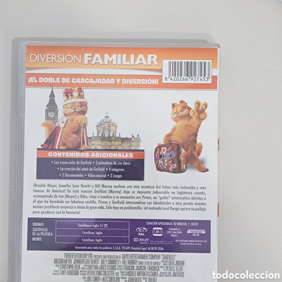 Cine: DVD &rdquo;Garfield 2&rdquo; dvd - Foto 2