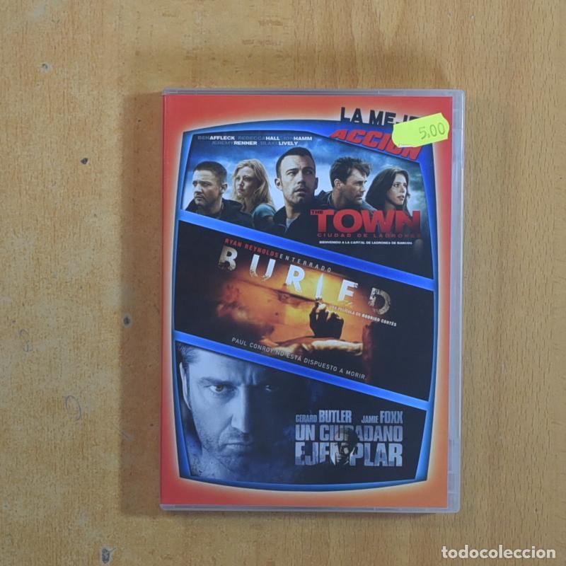 Cine: THE TOWN / BURIED / UN CIUDADANO EJEMPLAR - DVD