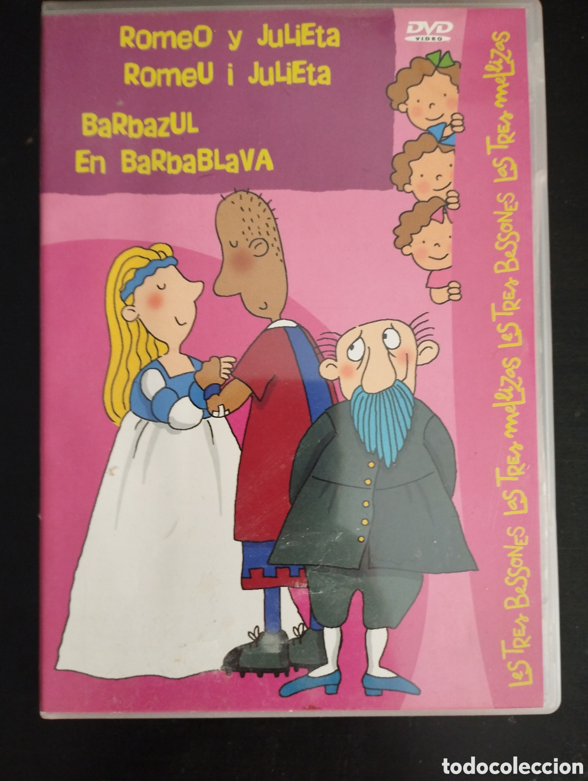 Cine: Les tres bessones. Las tres mellizas. Romeu i Julieta. En Barbablava. Romeo y Julieta. Barbazul.DVD.
