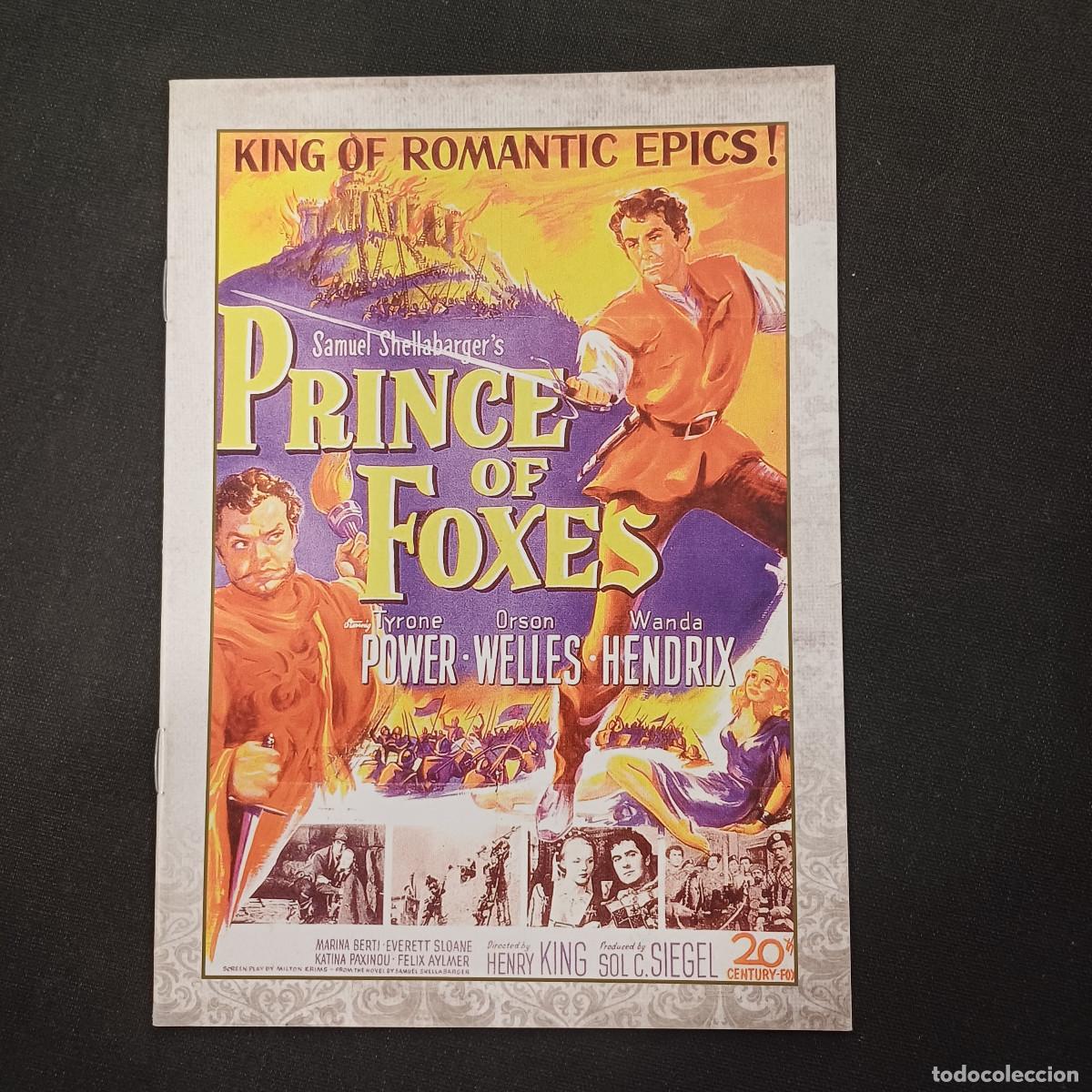 Cine: LIBRETO PARA DVD/PRINCE OF FOXES.