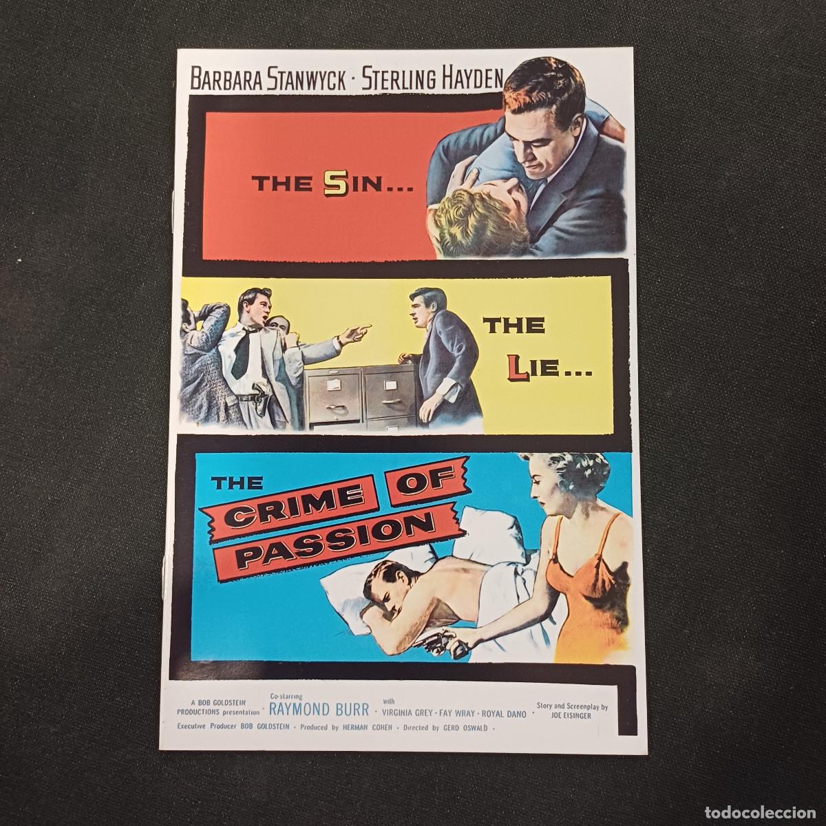 Cine: LIBRETO PARA DVD/THE CRIME OF PASSION.