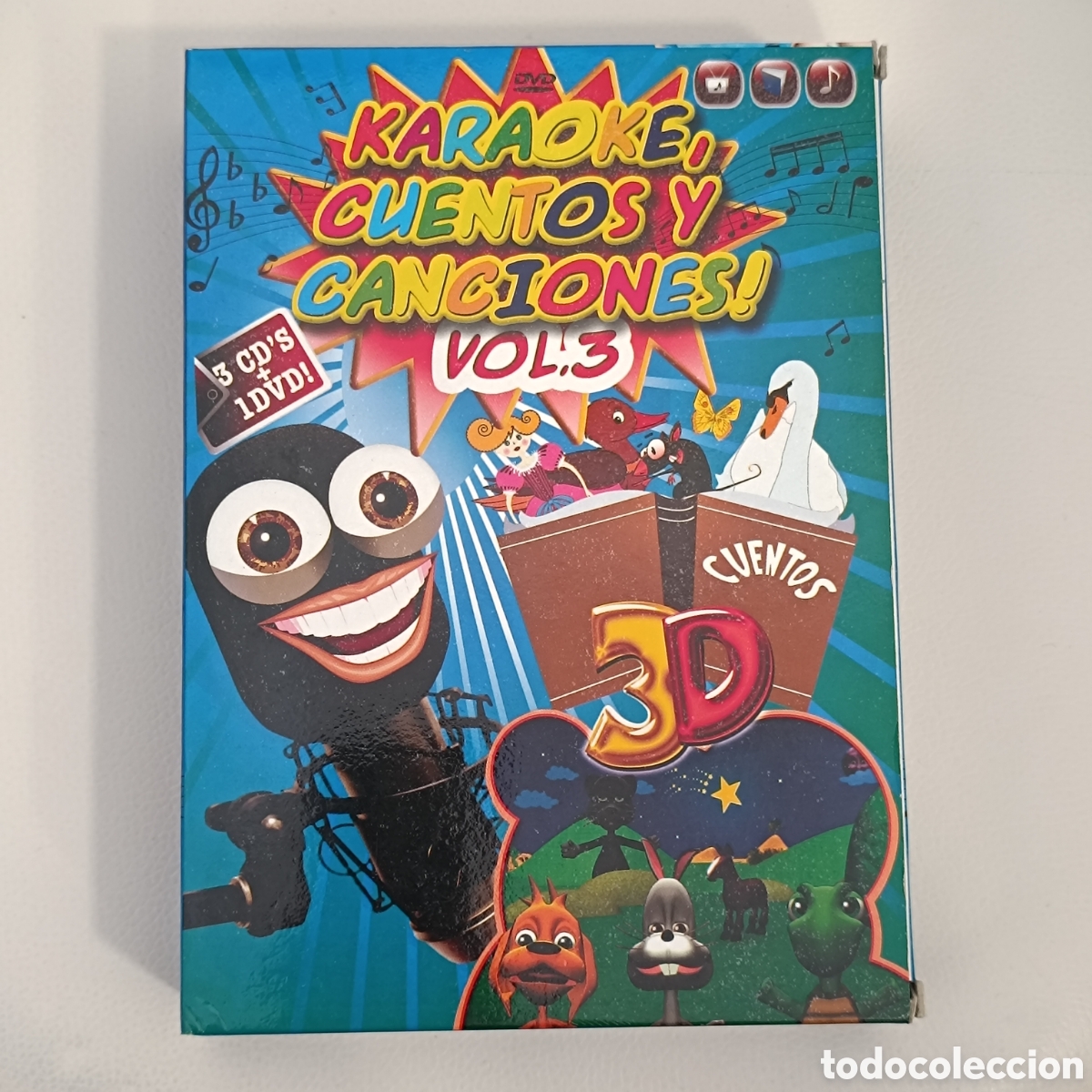 Cine: Karaoke cuentos y canciones. 3 CD's + 1 DVD