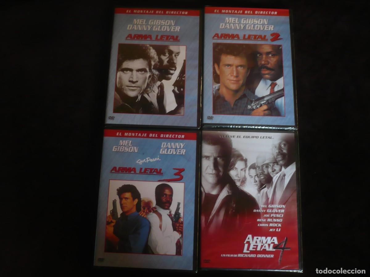 Cine: arma leta 1 + 2 + 3 + 4 - dvd nuevo precintado