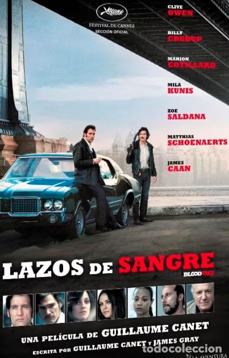Cine: Dvd Lazos De Sangre (descatalogado con Clive Owen,Marion Cotillard, zoe saldana,jemes caan)