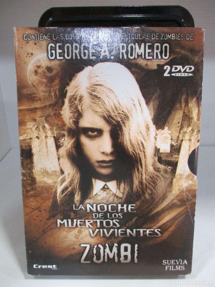 Cine: DVD - PACK 2 DVD - LA NOCHE DE LOS MUERTOS VIVIENTES + ZOMBI - GEORGE ROMERO - MUY BUEN ESTADO