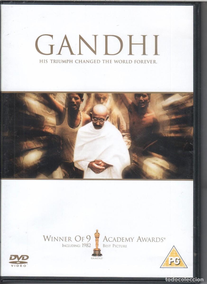 Cine: Gandhi: Ben Kinsley. Candice Bergen, John Gielgud Trevor Howard Richard Attenborough