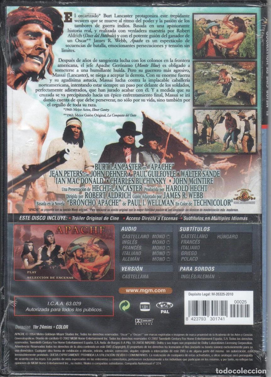 Cine: Apache Burt Lancaster. Nueva precintada - Foto 2