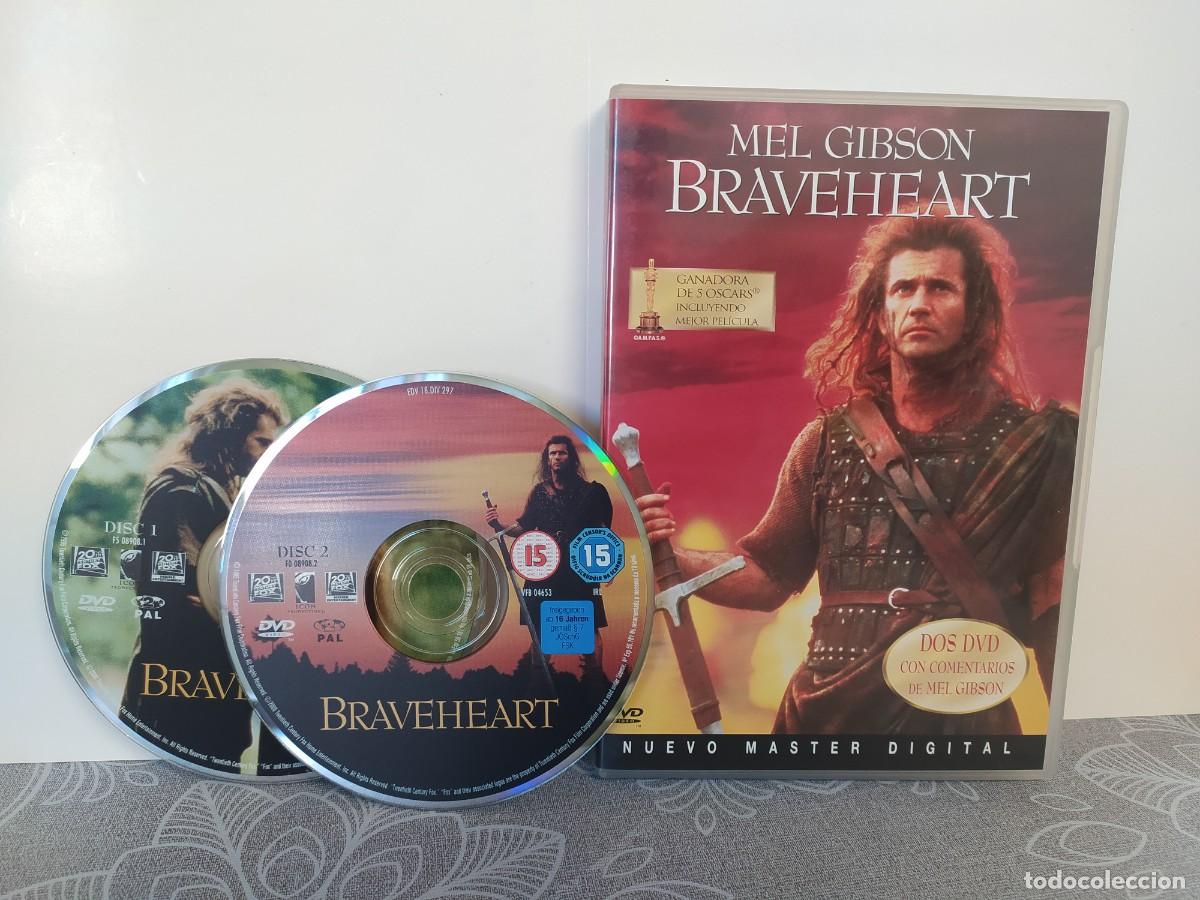 Cine: DVD BRAVEHEART 2 CD'S,MEL GIBSON-PELICULA DVD-