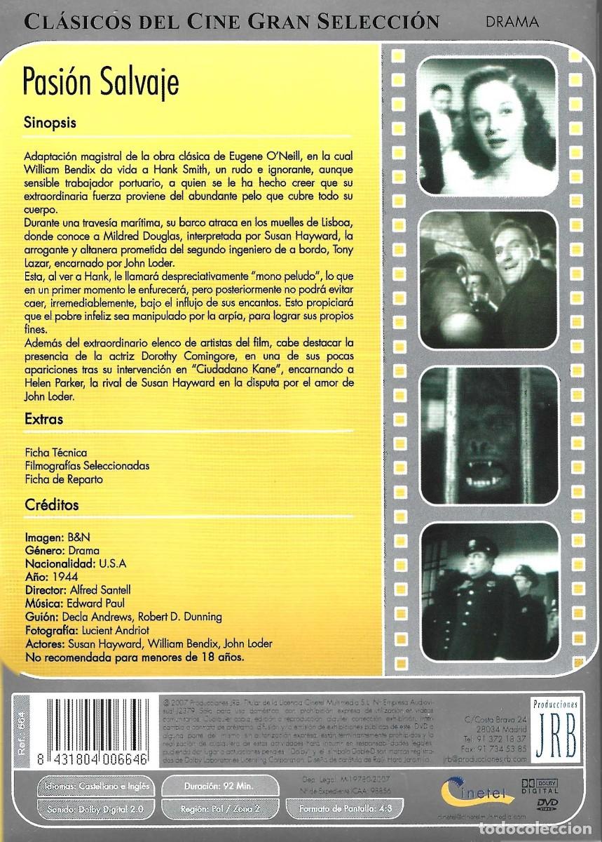 Cine: PASI&Oacute;N SALVAJE WILLIAM BENDIX - Foto 2