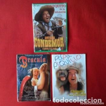 Cine: CHIQUITO CALZADA: CONDEMOR PECADOR DE LA PRADERA, BR&Aacute;CULA CONDEMOR II, PAPA PIQUILLO (PRECINTADOS)